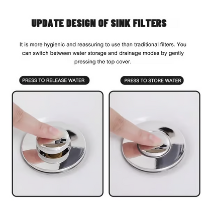 Last Day Promotion 49% OFF🔥🐳Pop Up Sink Drain Strainer----Removes odors and prevents blockages