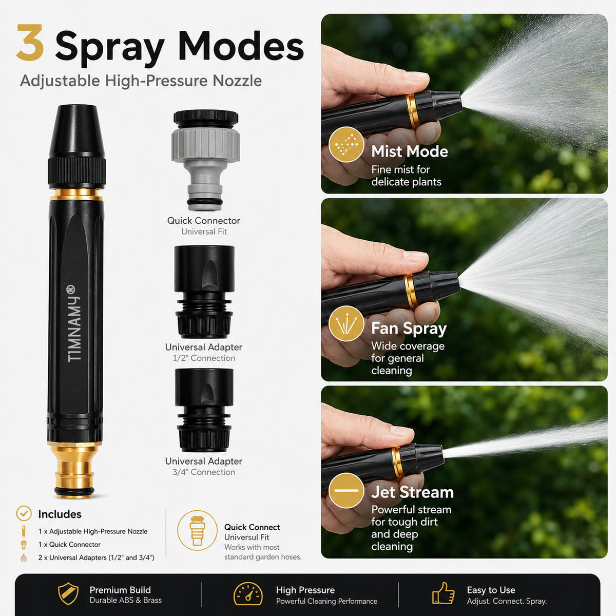🚨LAST DAY 50% OFF TIMNAMY®Powerful High-Pressure Home Car Wash & Garden Sprayer🌧️